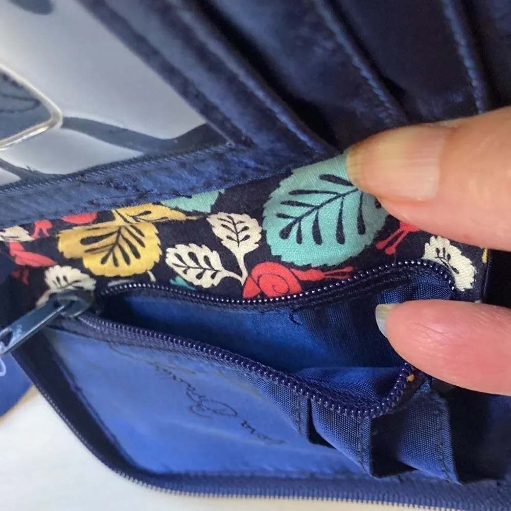 Vera Bradley Floral Happy Trail Carry It All Wristlet